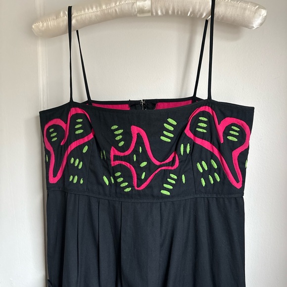 Vintage Hand-Embroidered Maxi Dress - Picture 1 of 6